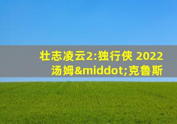 壮志凌云2:独行侠 2022 汤姆·克鲁斯